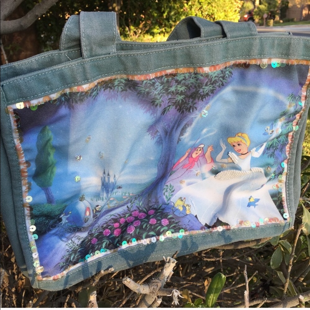 Cinderella denim tote